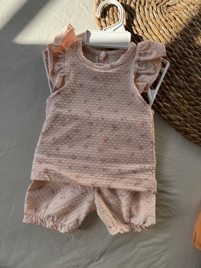 CONJUNTO FLOREADO ROSA