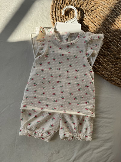 CONJUNTO FLOREADO BLANCO 