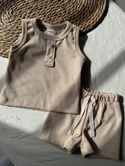 CONJUNTO WAFLE MUSCULOSA