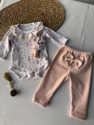 CONJUNTO PANT Y BODY ROSA