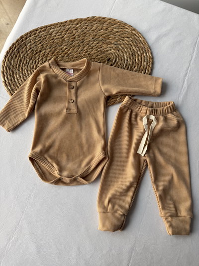 CONJUNTO WAFLE BEIGE