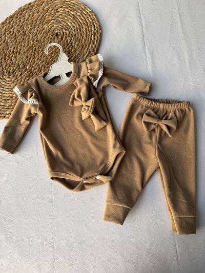 CONJUNTO PANT Y BODY CHOCOLATE