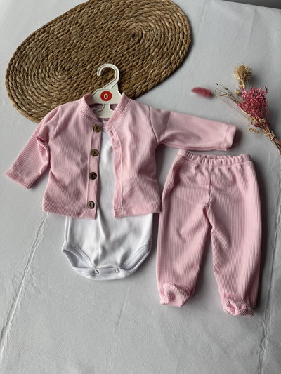 CONJUNTO WAFLE ROSA