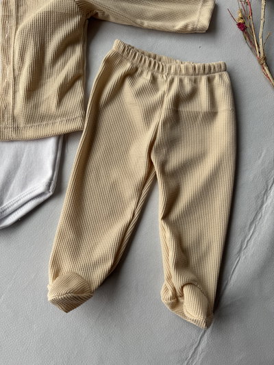 CONJUNTO WAFLE BEIGE