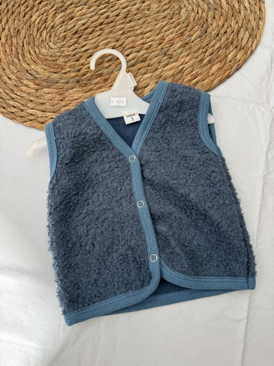 CHALECO FRISADO AZUL