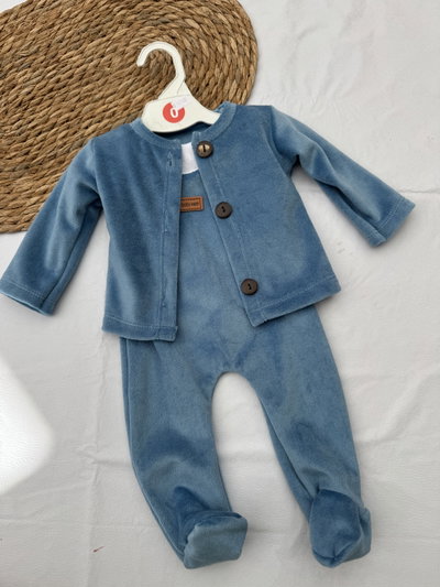 JARDINERO TRIO PLUSH AZUL