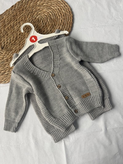 CONJUNTO TEJIDO GRIS