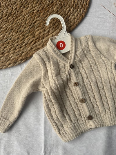 CAMPERA TEJIDA BEIGE