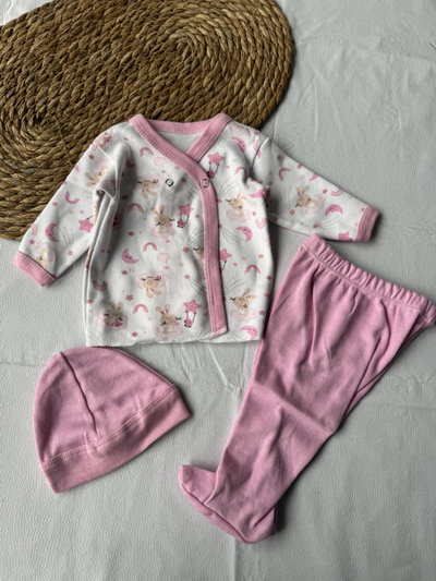 AJUAR CONEJITOS ROSA