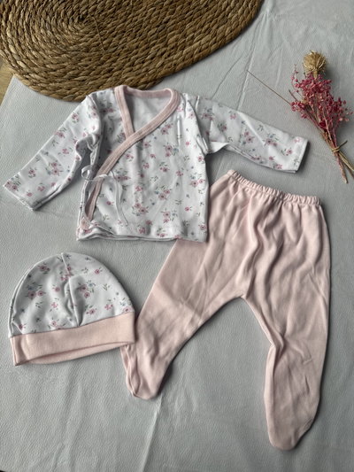 AJUAR ESTAMPADO FLORAL CINTA 