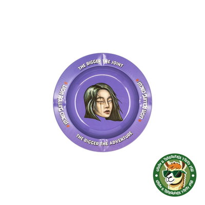 CENICERO LION ROLLING CIRCUS - METALICO VIOLETA