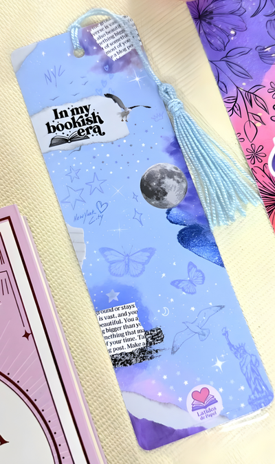 Marcapagina con borla- In my bookish era