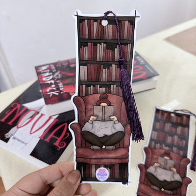 Marcapaginas con borla- Biblioteca 