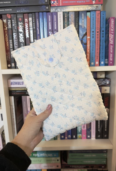 Funda de libro- Celeste 