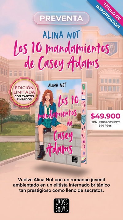 PREVENTA- Los diez mandamientos de Casey Adams (Edición con los cantos pintados)