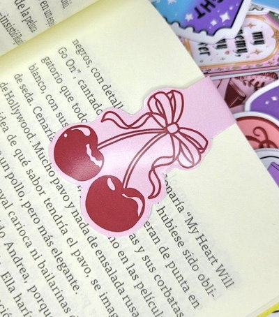 Marcapaginas magnético- Cereza