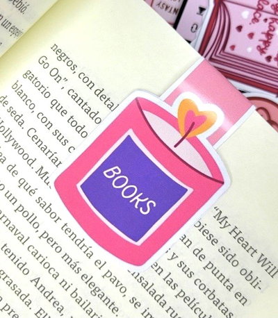 Marcapaginas magnético- Vela