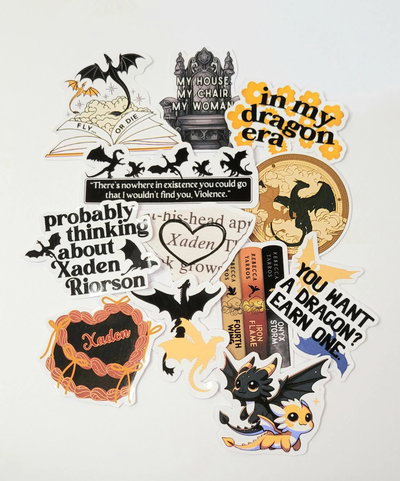 Stickers pack x10- Alas de sangre 