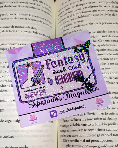 Marcapaginas magnético- Holografico- Fantasy