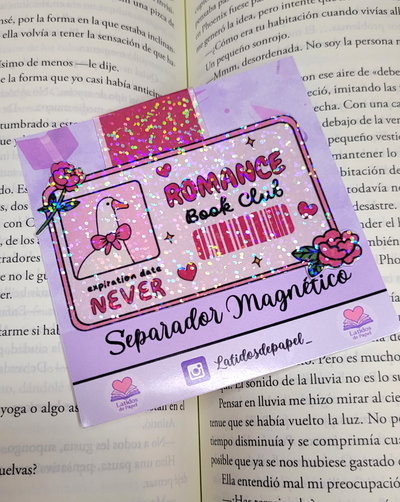 Marcapaginas magnético- Holografico- Romance