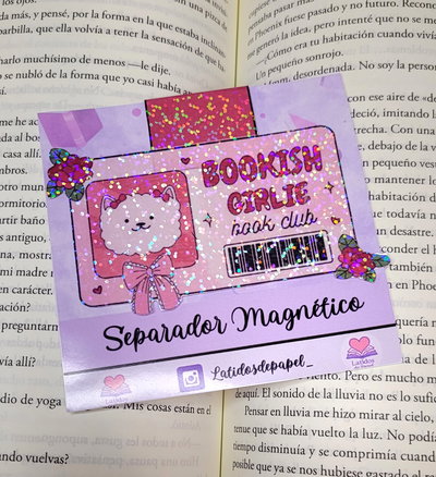 Marcapaginas magnético- Holografico- Bookish Girlie