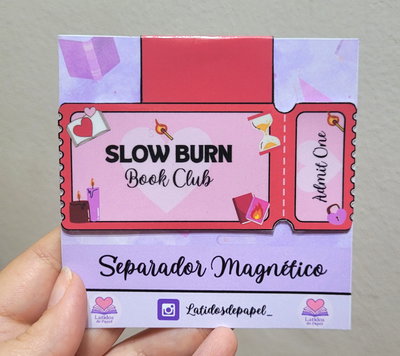 Marcapaginas magnético- Ticket Slow Burn