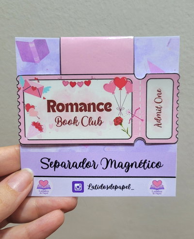 Marcapaginas magnético- Ticket Romance