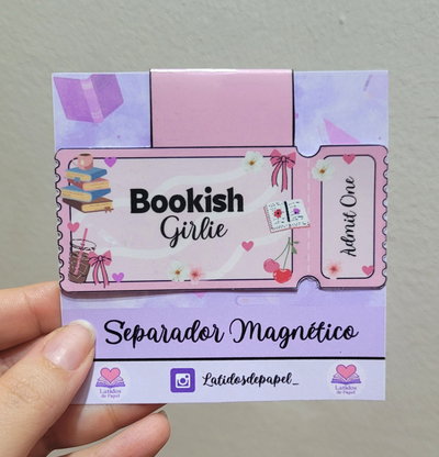 Marcapaginas magnético- Ticket Bookish Girlie