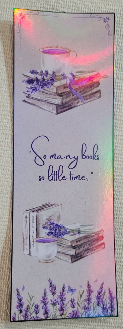 Marcapaginas holografico- So many books