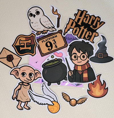 Sticker- Pack x 10- Harry Potter 