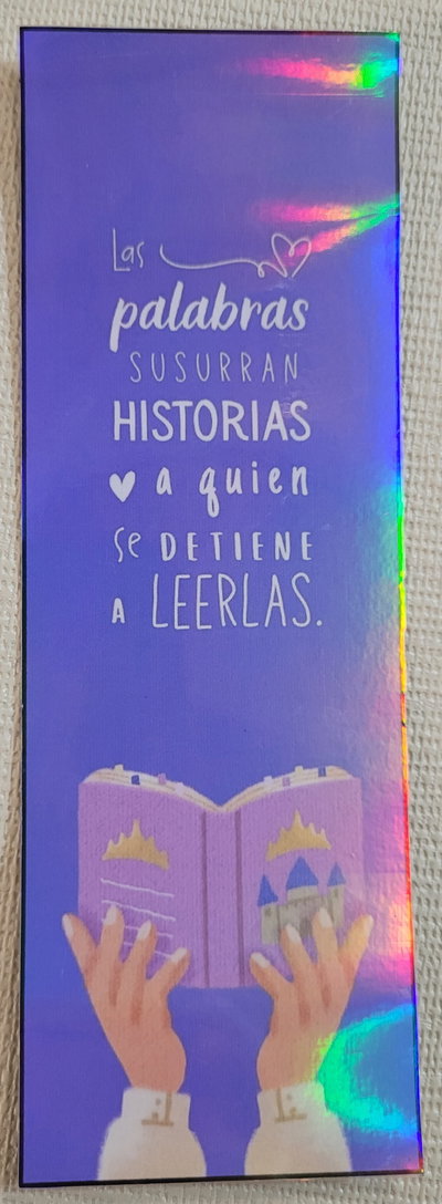Marcapaginas holografico- Palabras Fantasia