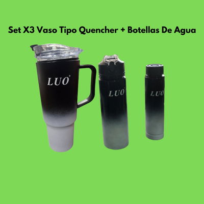 Vaso quencher + 2botellas