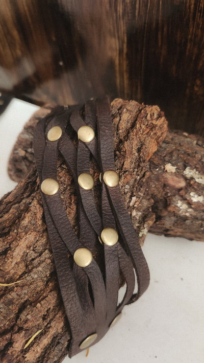 Brazalete Chocolate Grid