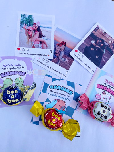 Tarjetas y Polaroid Editables en Canva