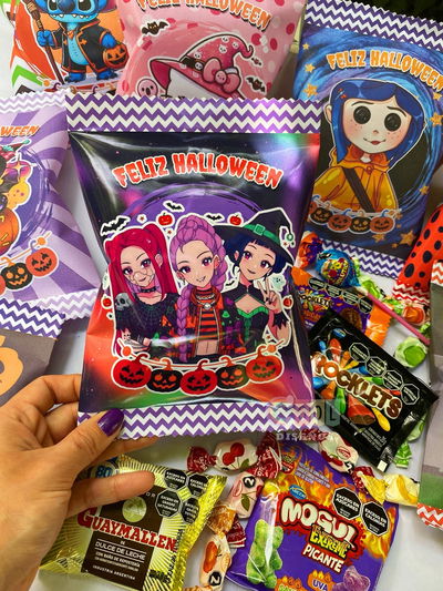 Pack 20 diseños Chip Bags Halloween