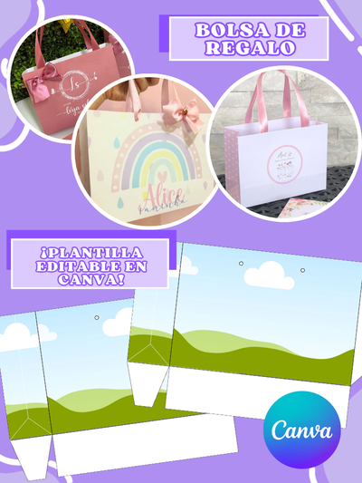 Plantilla Bolsa de Regalo EDITABLE EN CANVA