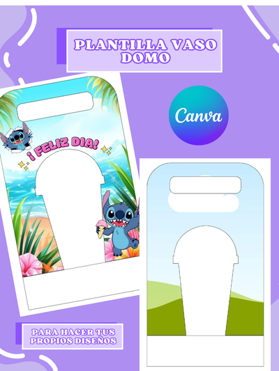 Plantilla porta vaso domo