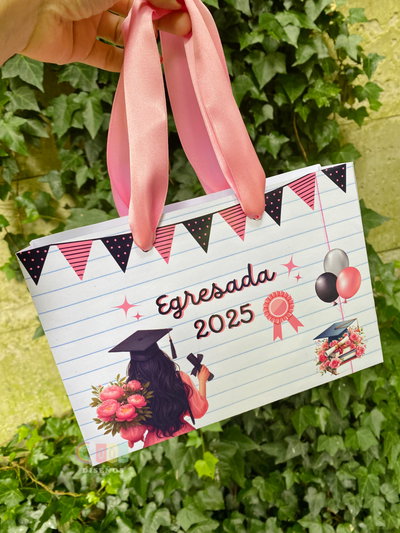 Bolsas Egresados Editable en Canva