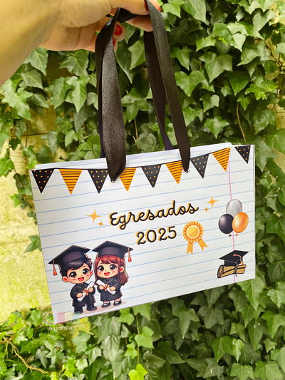 Bolsas Egresados Editable en Canva
