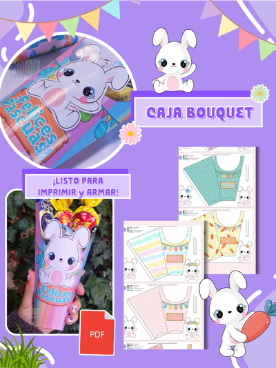 Kit de Cajas bouquet pascuas