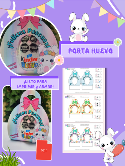 Porta huevo Kinder chico. PDF