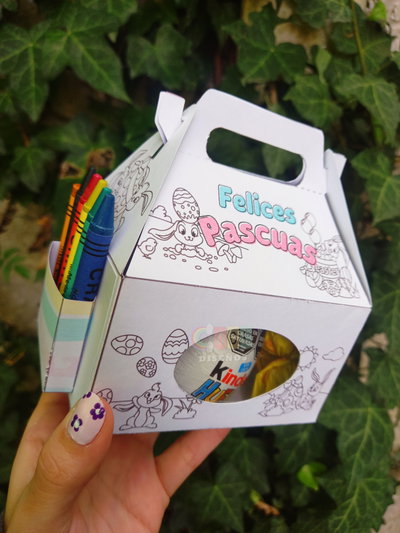 Valijita para colorear Pascuas PDF
