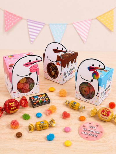 🍭 Cajitas cubo semana de la dulzura 🍭