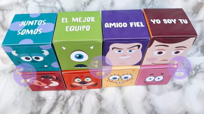 Pack Cajitas cubo Dia del amigo