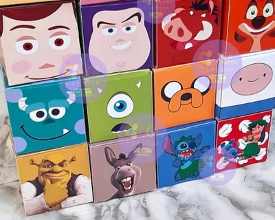 Cajitas Cubo de personajes PDF
