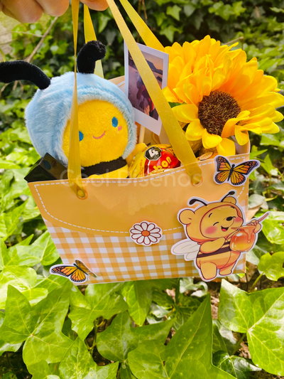 Pack Carteritas Flores amarillas EDITABLE EN CANVA