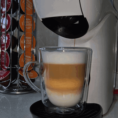 Taza de Vidrio Doble Fondo