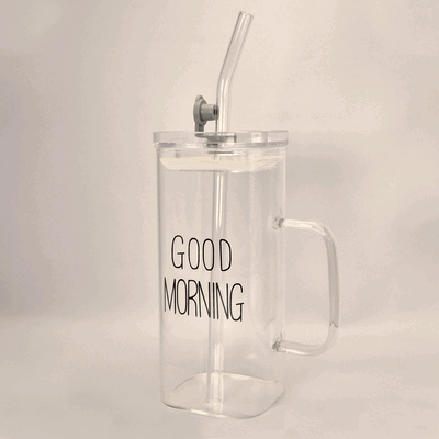 Vaso de vidrio Good Morning