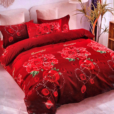 Juego de Sabanas Twin Rosas Rojas