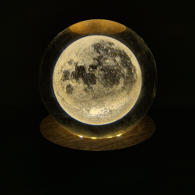 Esfera de Cristal 3D - LUNA